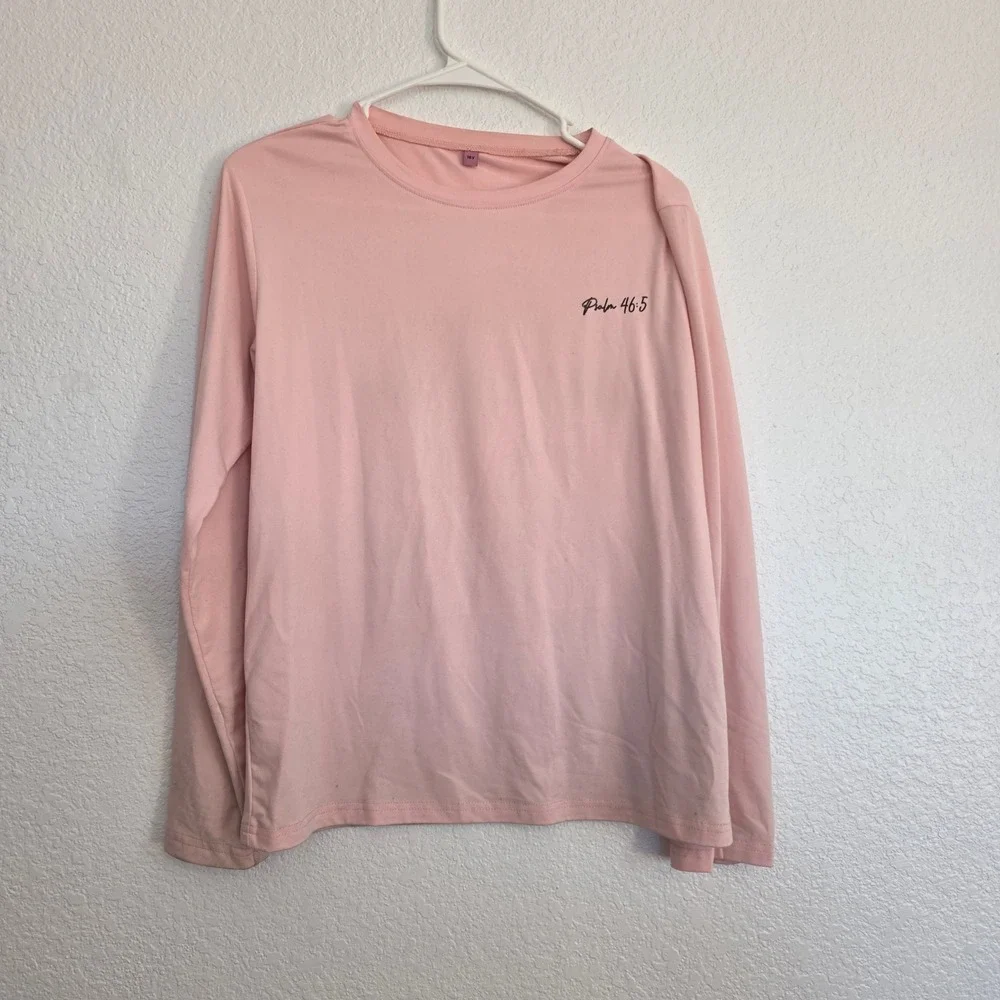 Youth Long Sleeve Graphic T Shirt‎ God Is Within Her Psalm 46 5 Pink 16Y